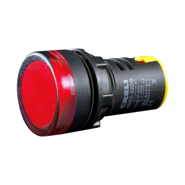 Ενδεικτική λυχνία LED πίνακος Φ22 κόκκινη 220V AC Creli Μικροϋλικά - Εξαρτήματα Ηλεκτρικών Πινάκων