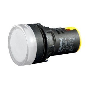 Ενδεικτική λυχνία LED πίνακος Φ22 λευκή 220V AC Creli