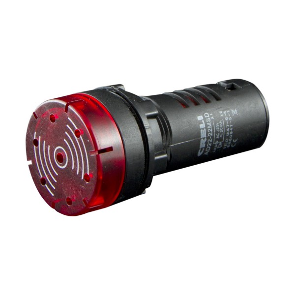 Σειρήνα Φ22 220V με κόκκινο φως Creli Μικροϋλικά - Εξαρτήματα Ηλεκτρικών Πινάκων
